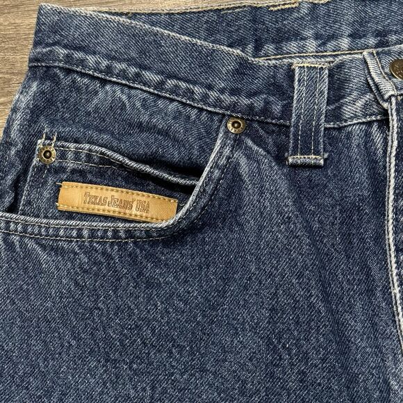 Texas Jeans USA Men’s 32X32 Straight Leg Denim Blue Made In USA Western Ranch - Picture 7 of 9
